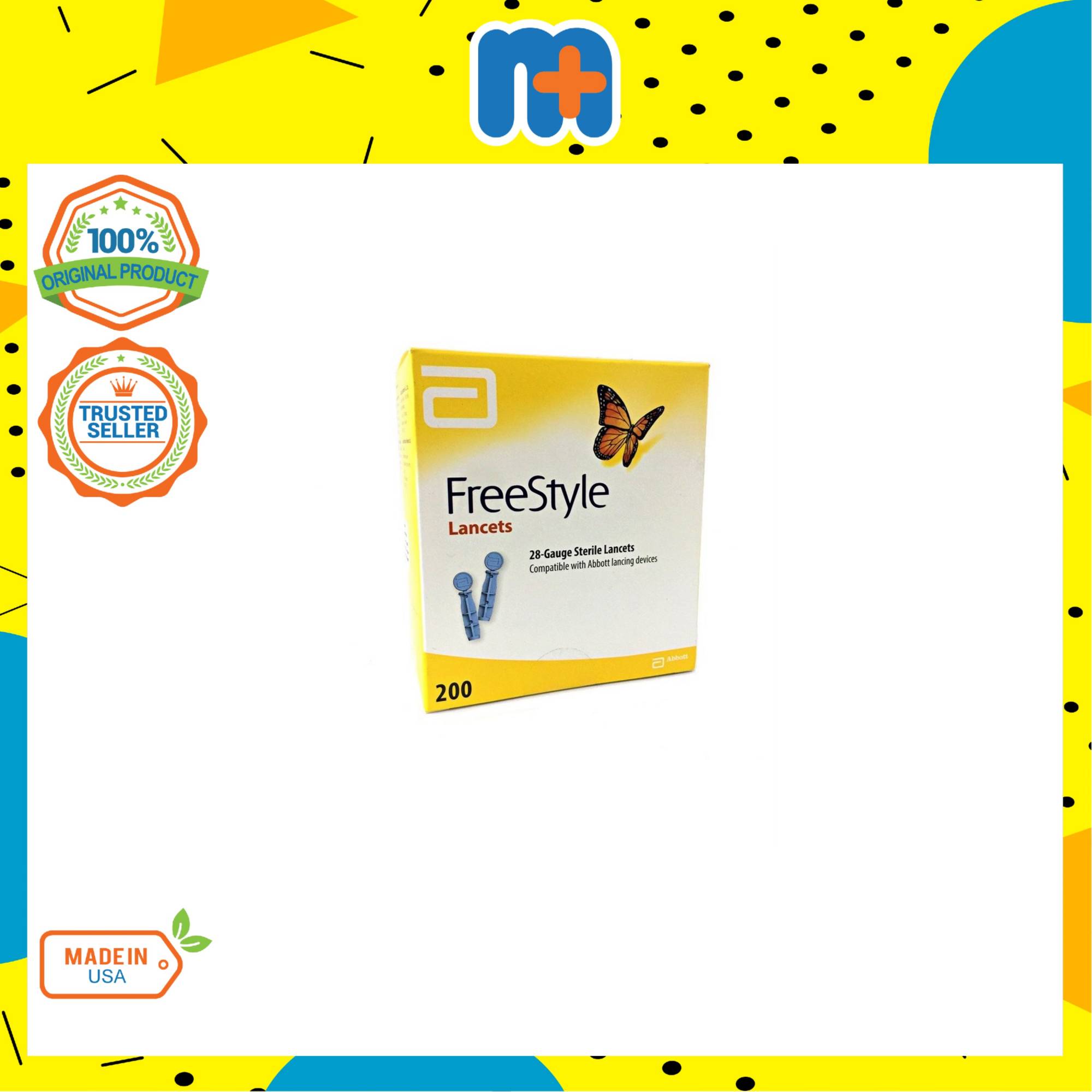 [MPLUS] ABBOTT Freestyle Thin Lancets II 200's